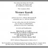 Karoli Werner 1928-2014 Todesanzeige